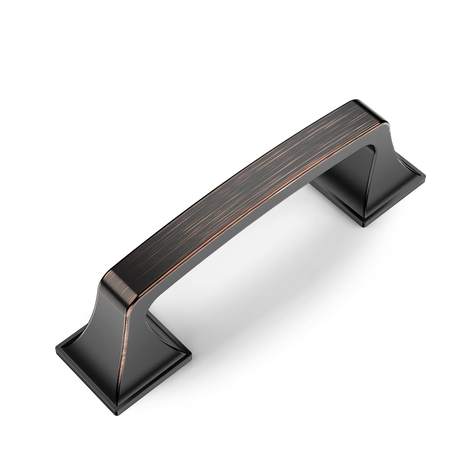 Amerdeco 10 Pack Kitchen Cabinet Handles Oil Rubbed Bronze Cabinet Pulls 3 Inch(76mm) Hole Center Cabinet Hardware for Bathroom Drawer Pulls Dresser Pulls AM0002