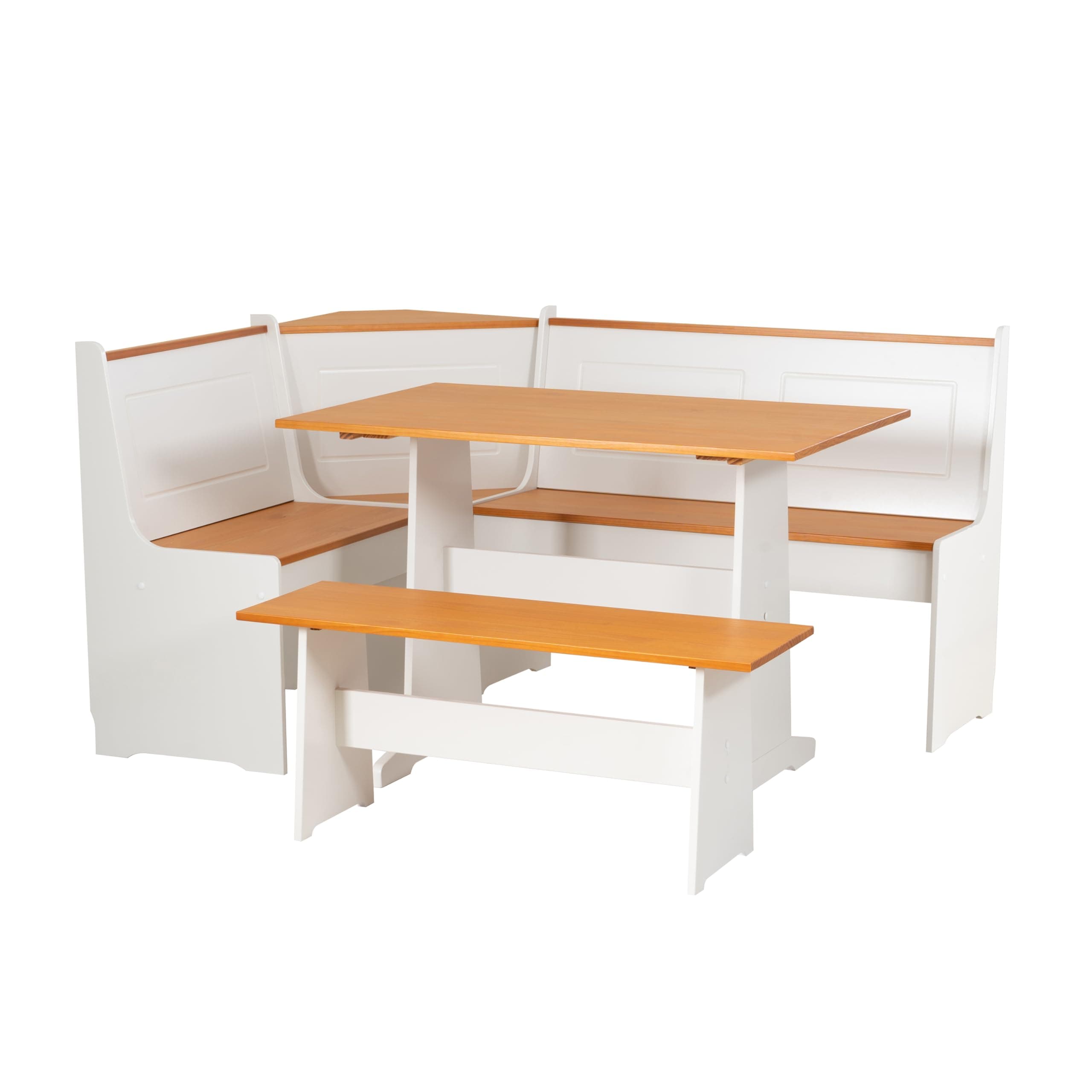 Linon Ardmore Kitchen Nook Set, White