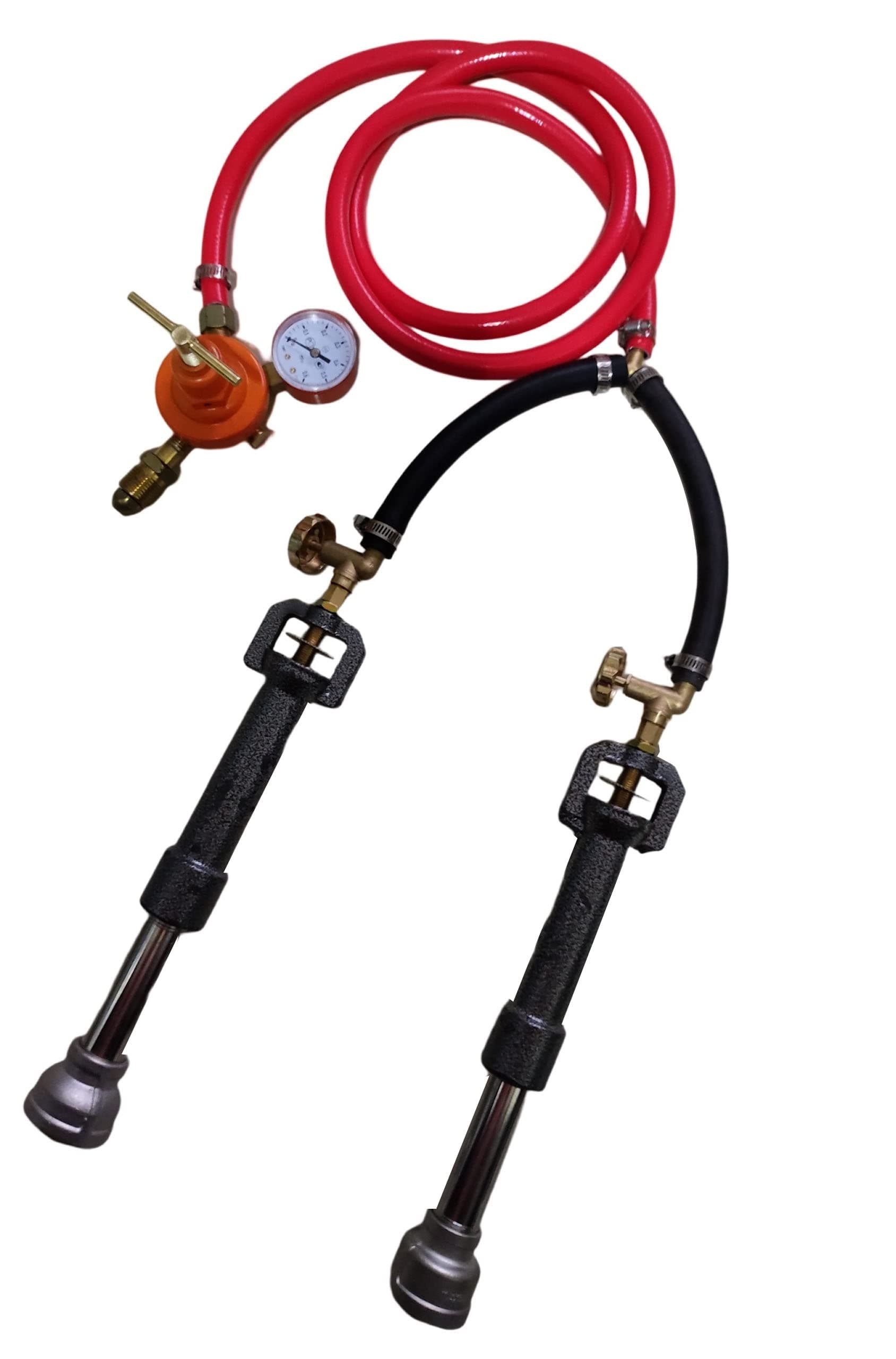 Propane Gas Forge Dual Burner, Blacksmith Knife Making Gas Metal Melting Furnace