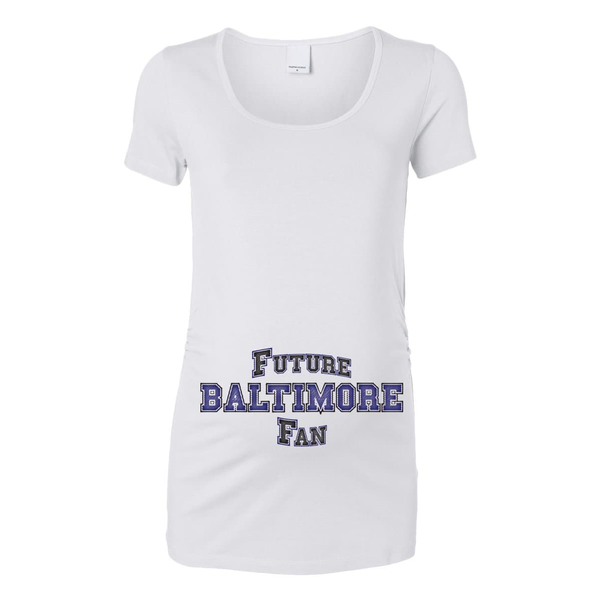 Future Baltimore Fan Women's Maternity T-Shirt (White, Large)
