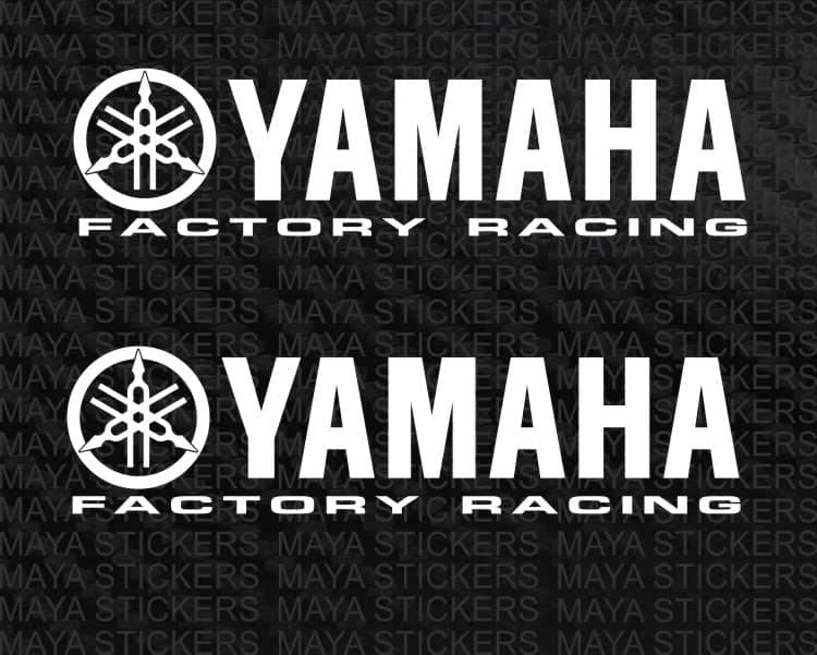 Brand. Factory Racing Decal Stickers Compatible with Yamaha Motorcycles and Helmets