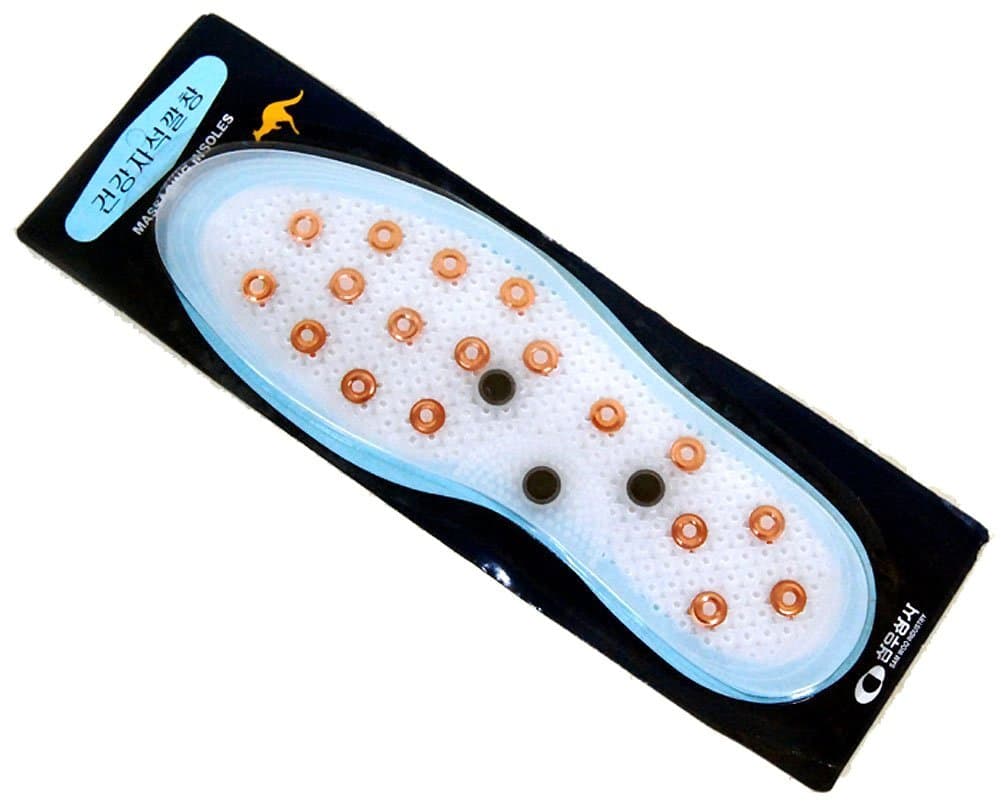 Samwoo Anti-Odor Acupressure Copper Magnetic Massage Shoe Insoles