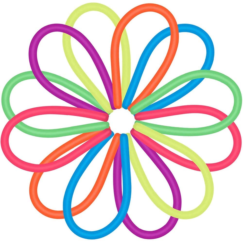 ZONESTA 12 Packs Colorful Sensory Fidget Stretch Toys-Stretchy Strings Stretchy Noodles Fidget Toy for Relaxing Toy