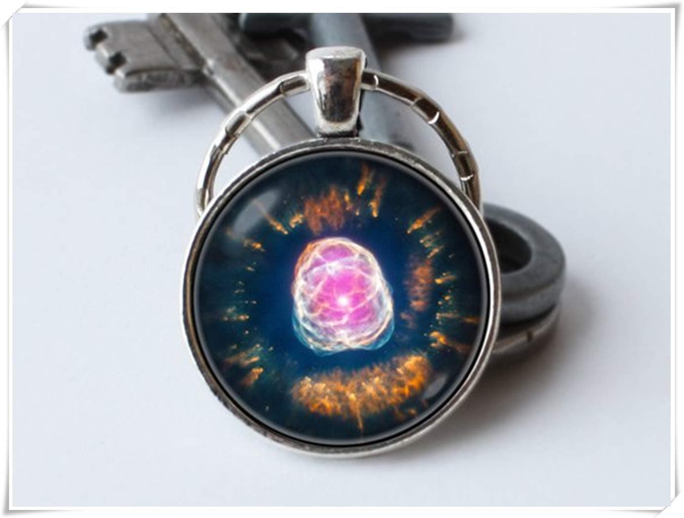 we are Forever family Nebula Key Ring ，Astronomy Key Chain，Galaxy Keyring ，Universe Keychain，Space Gift ，Outer Space Gift