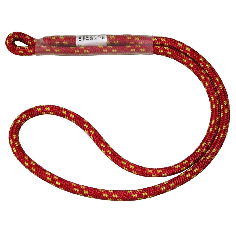 BLUEWATER ROPES 7.5mm X 18" Sewn Prusik, Red (5007618PSTRD)