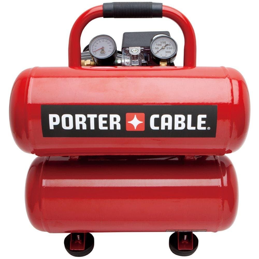 PORTER-CABLE 4 gal. Stack Tank Electric Air Compressor PCFP02040