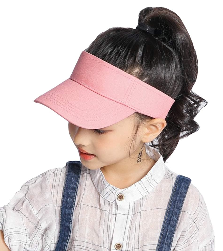 Kids Visor Sun Hat Adjustable Athletic Sports Hat 6 to 12 Years Old