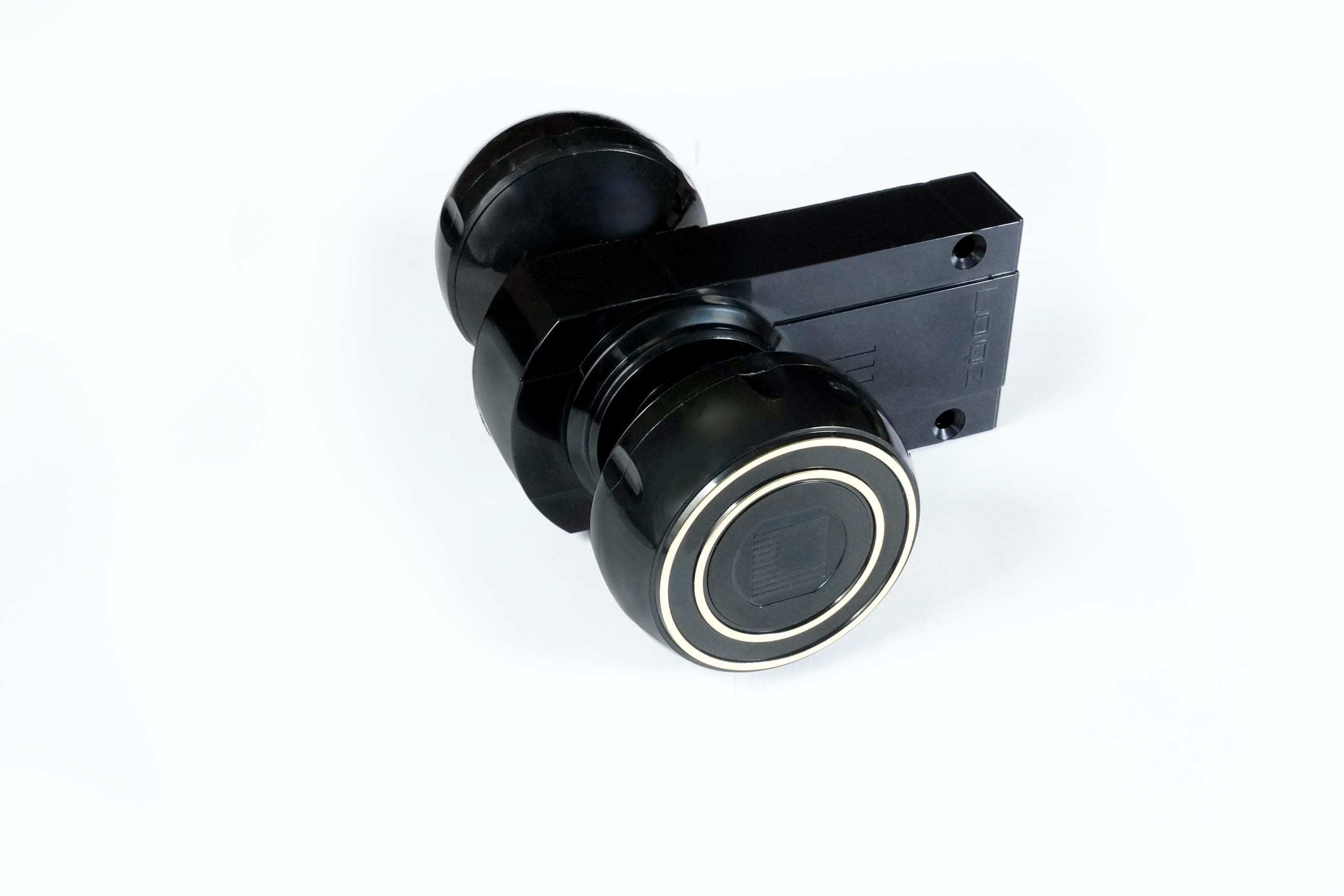 Fusion - Strong And Stylish Plastic Bathroom Door Lock For PVC, UPVC And WPC Doors (Black) (Black)