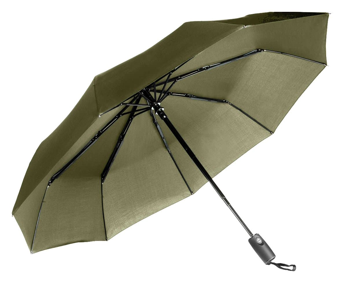 Repel Windproof Travel Umbrella with Teflon Coating (Army Green)