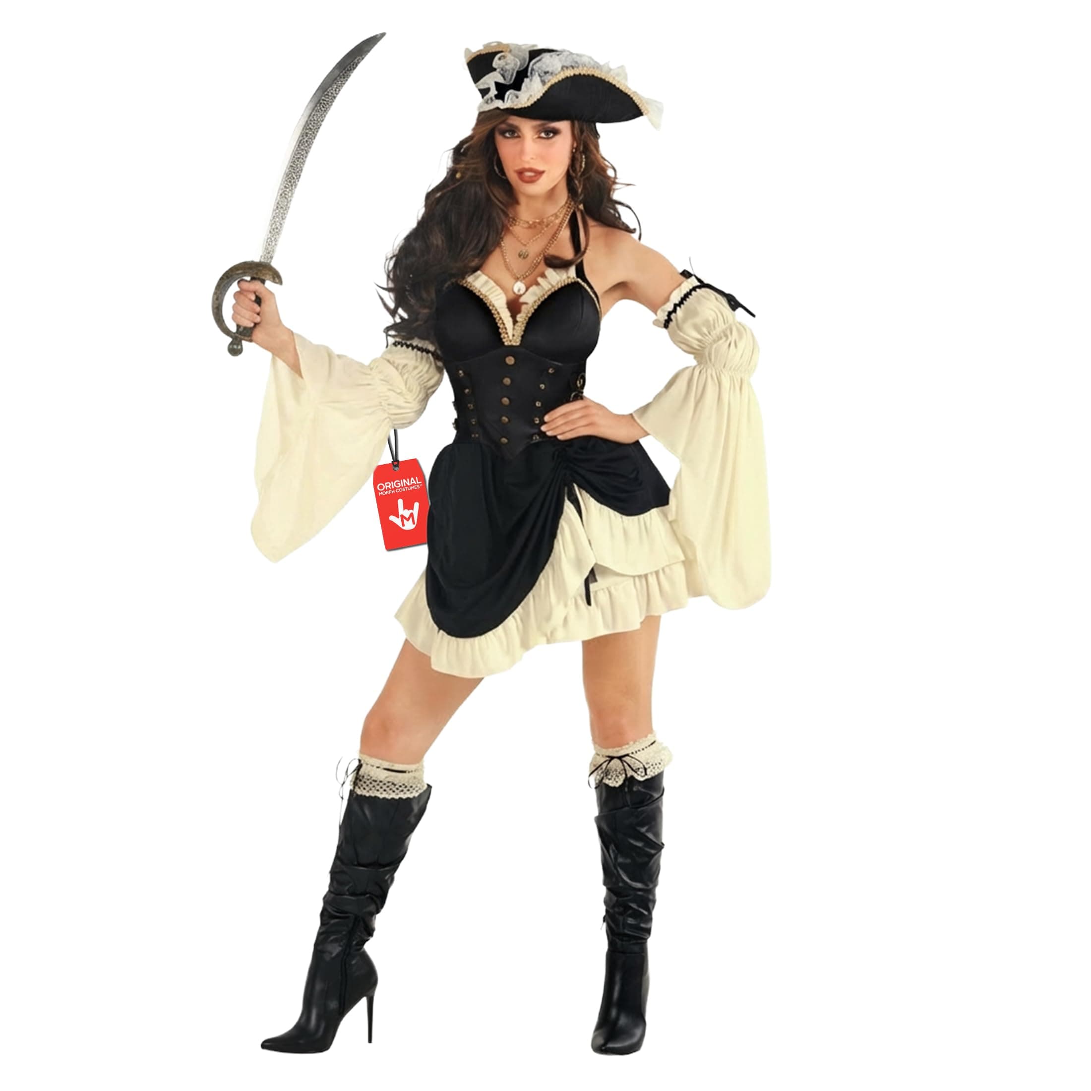 Morph Pirate Costume Adult Women, Womens Pirates Costume, Pirate Dress Women, Womens Halloween Costumes Adult