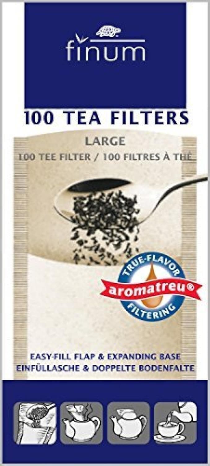 100 Tea Filters, Large, Brown (2)
