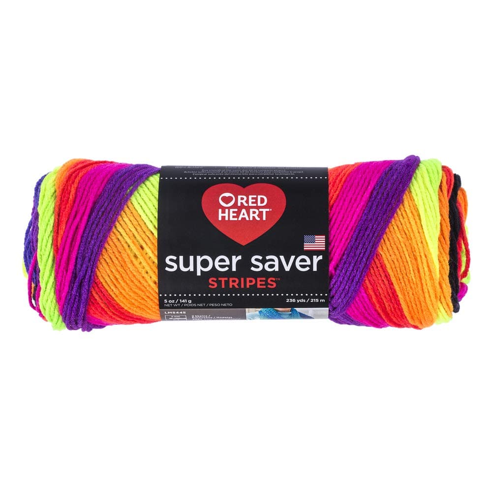 Super Saver Yarn, 5 ounces, Bright Stripe