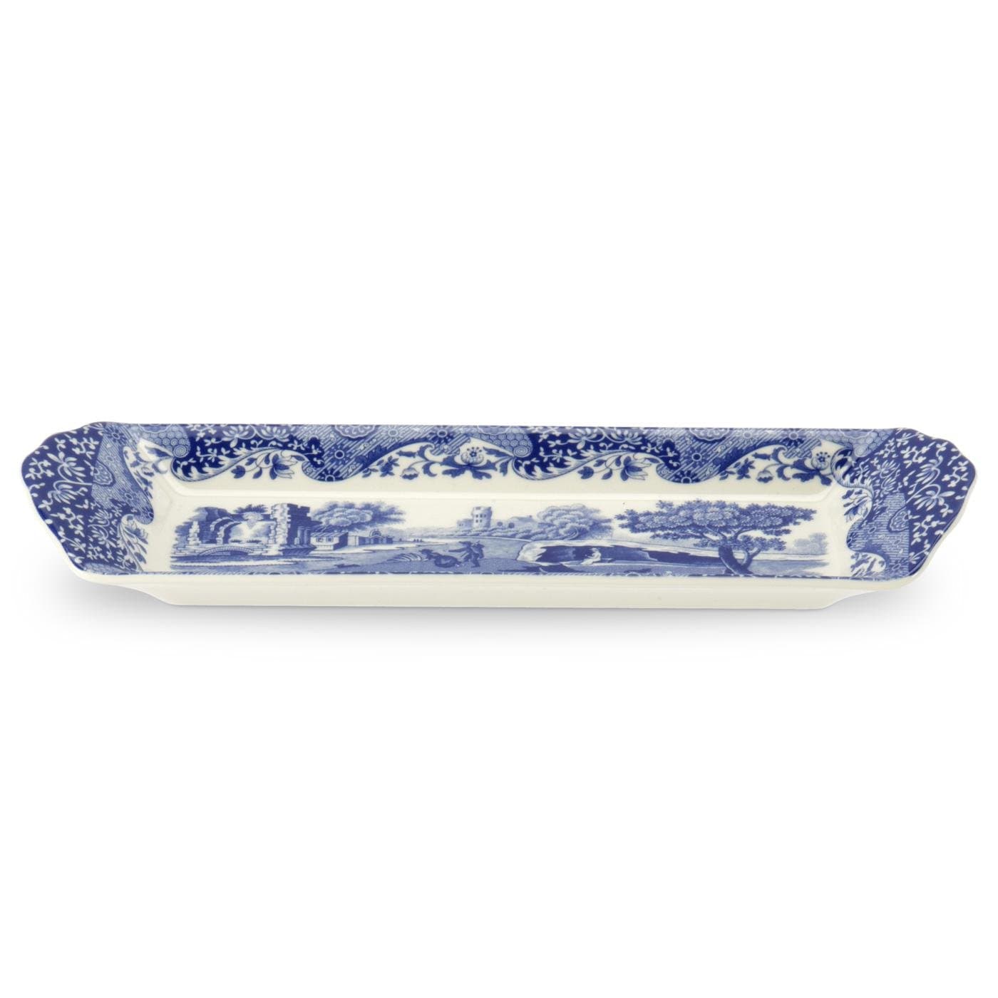 Portmeirion Home & Gifts Small Tray, Blue & White