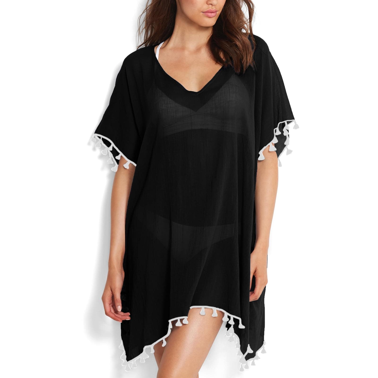 – Swimsuit Cover Ups for Women,Beach Dress Bikini Cover Ups for Women Chiffon Swimwear Bikini Swimsuit Beach Cover Ups