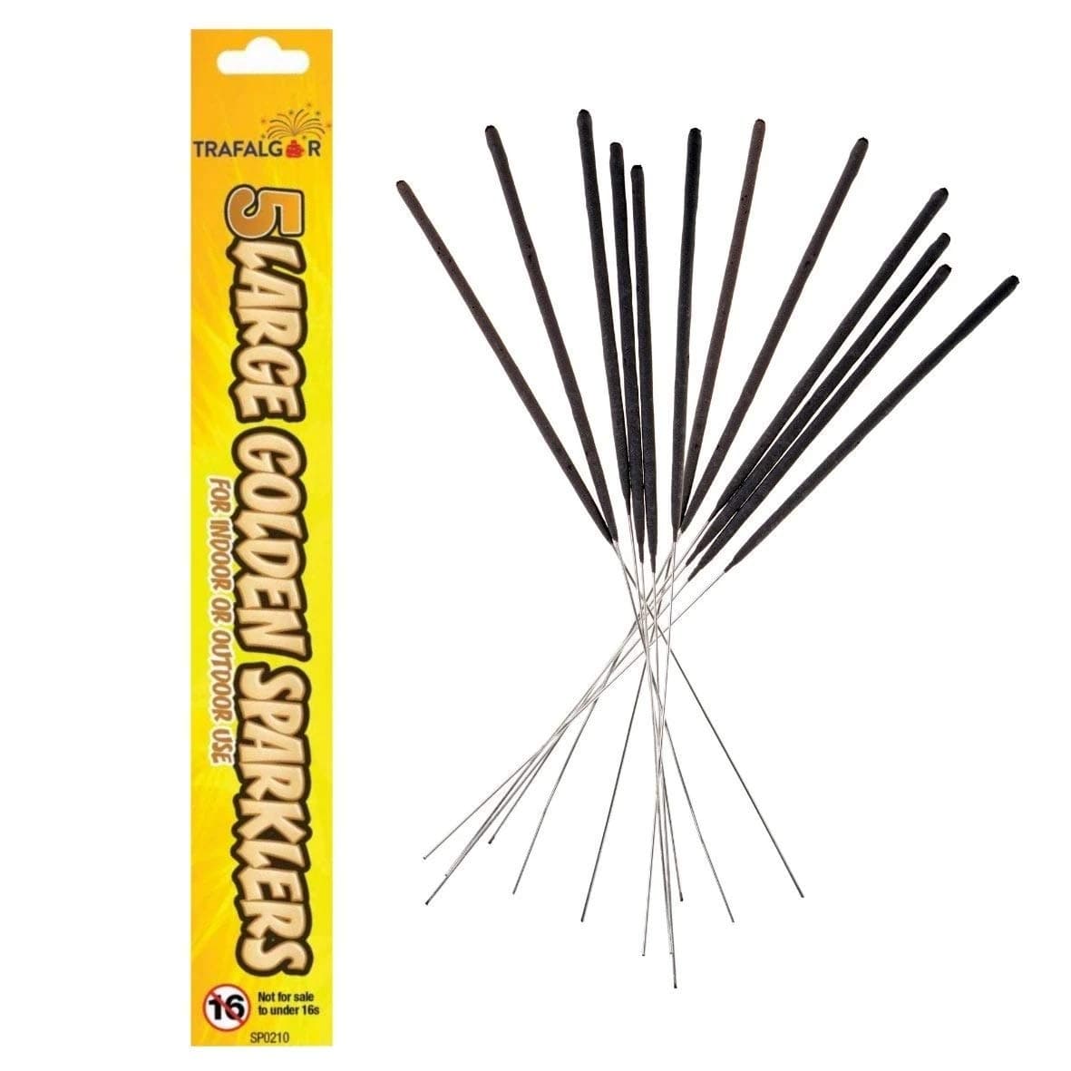 Trafalgar, Safe Quality Wedding Celebration Party Event Time Firework Hand Held Firework Bonfire Night Sparklers Large 25cm Goldens Outdoor Use Set of 50