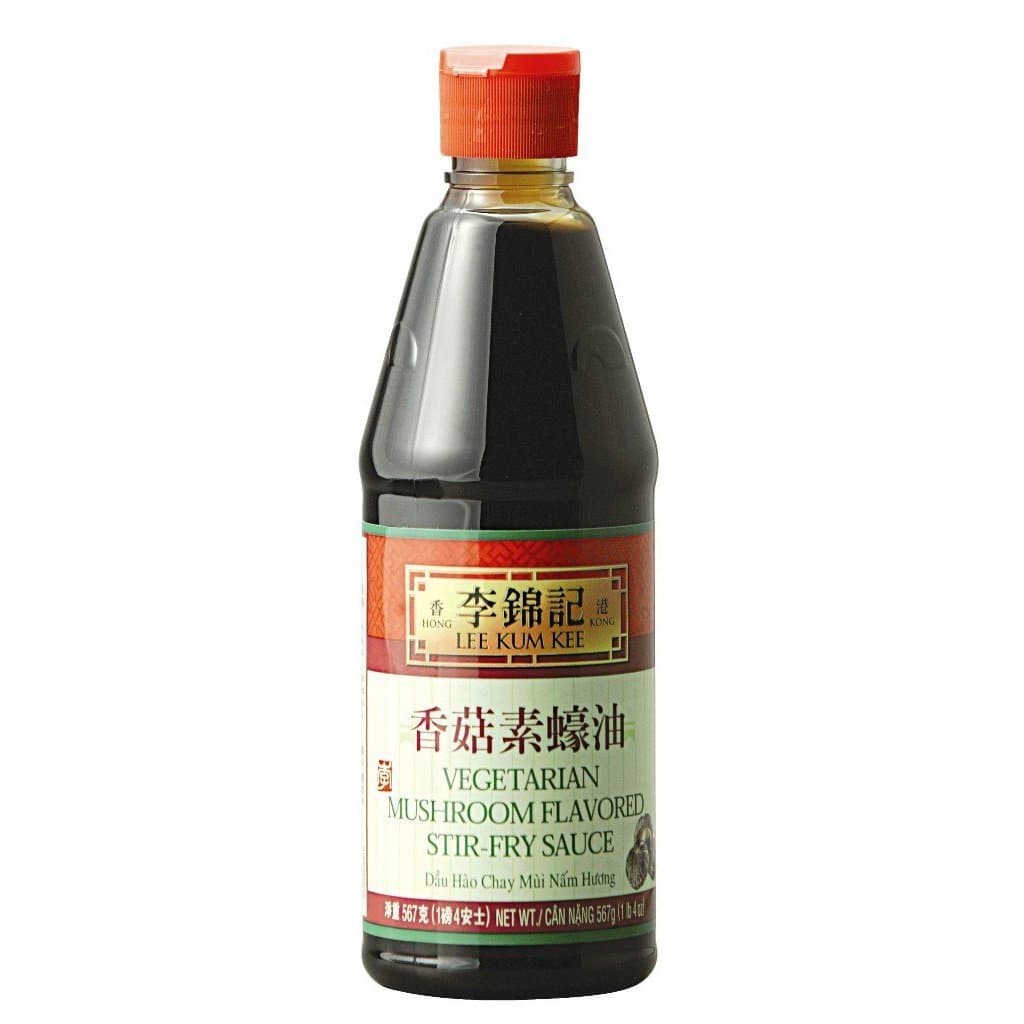 Lee Kum Kee Vegetarian Mushroom Flavored Stir-Fry Sauce, 20-Ounce Bottles
