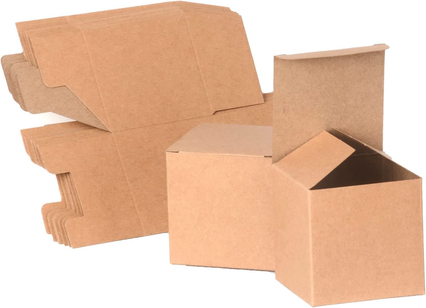 Cymax 24 Pack Gift Boxes with Lids,Kraft Paper Gift Boxes Wrapping Gift Box Decorative Boxes for Christmas Day,Birthday Party,Wedding,Crafting and Other Event