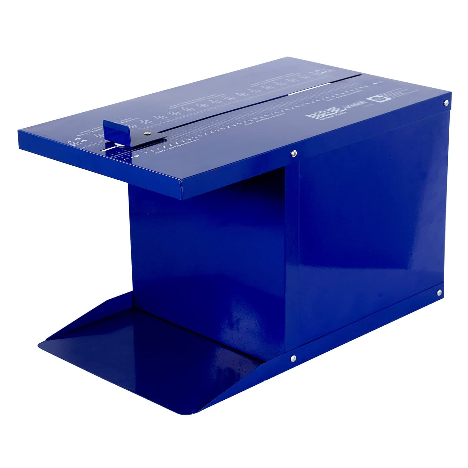 Baseline Sit n' Reach Trunk Flexibility Assessment Testing Box with Easy-To-Read Scale and Footplate for Rehab, Chiropractic, and Sports Training