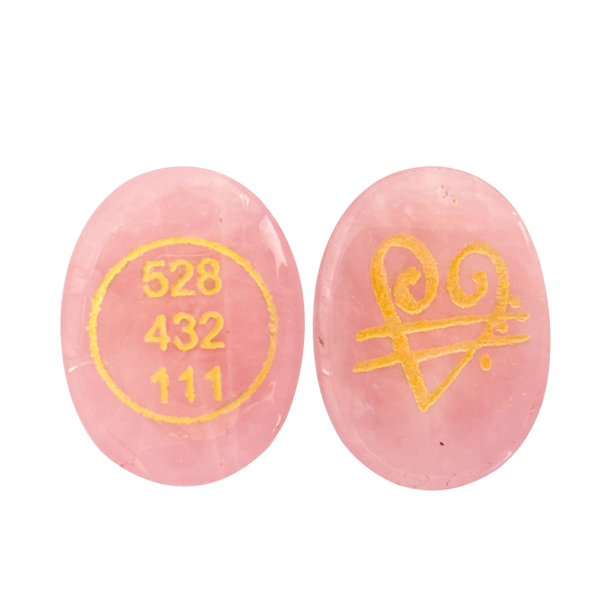 Original Rose Quartz Stone Zibu Coin - Pre-Energized Rose Quartz Crystal for Healing, Love, Trust, Compassion, Relationship, Manifestation and Meditation- 528 432 111 Zebu Coin