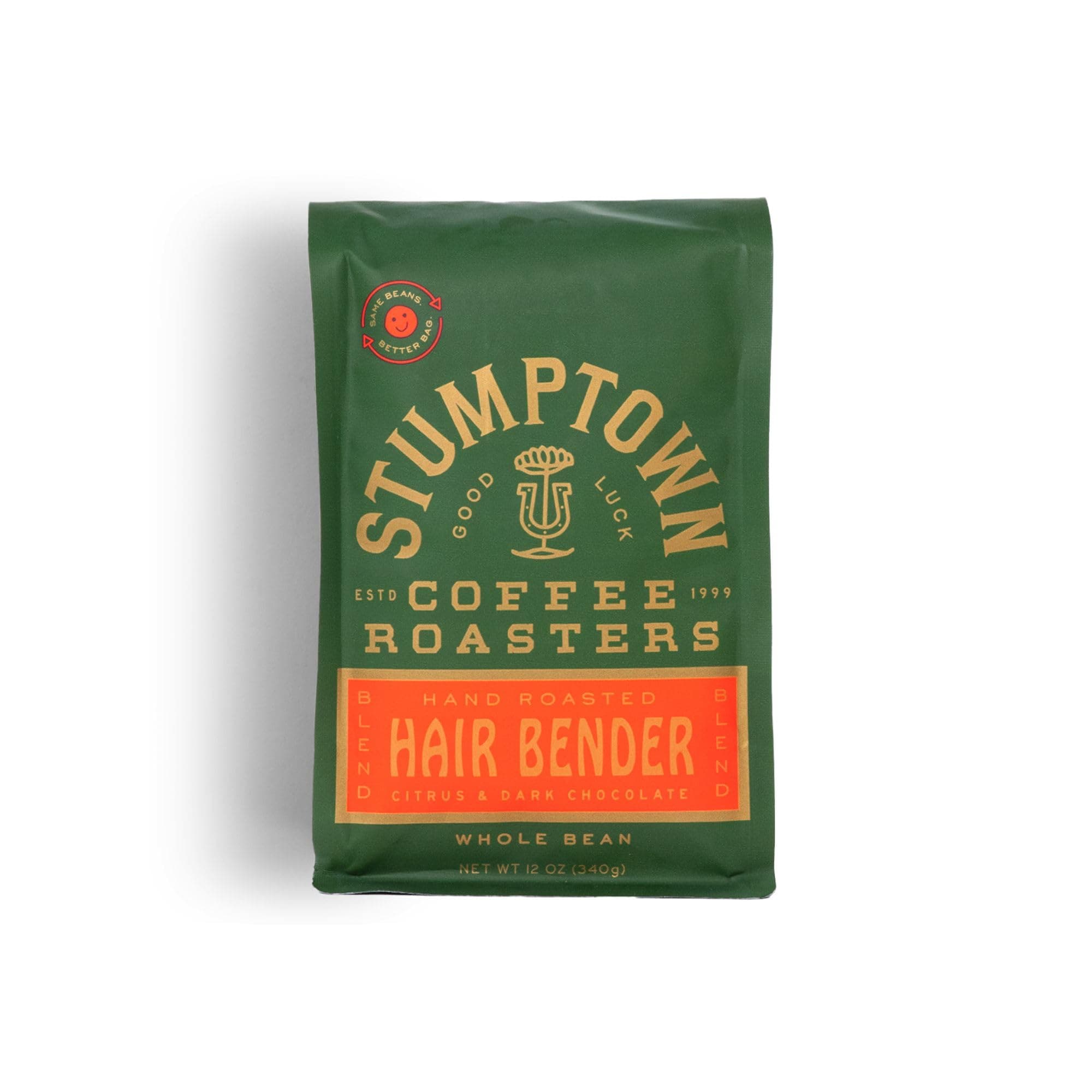 Stumptown Coffee Roasters Whole Bean Coffee, Hairbender, 12 Ounce. Sweet and Balanced Espresso, Indonesian Latin American African Coffee Blend, Perfect for Espresso, Drip or French Press Brewing