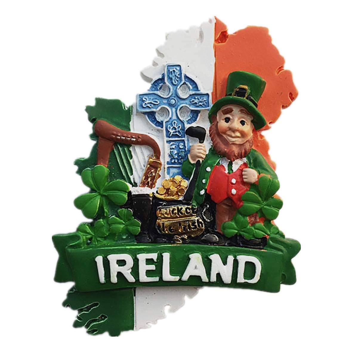Muyu Magnet Souvenir Ireland 3D Fridge , Home & Kitchen Decoration ic Sticker Ireland Refrigerator Travel Gift