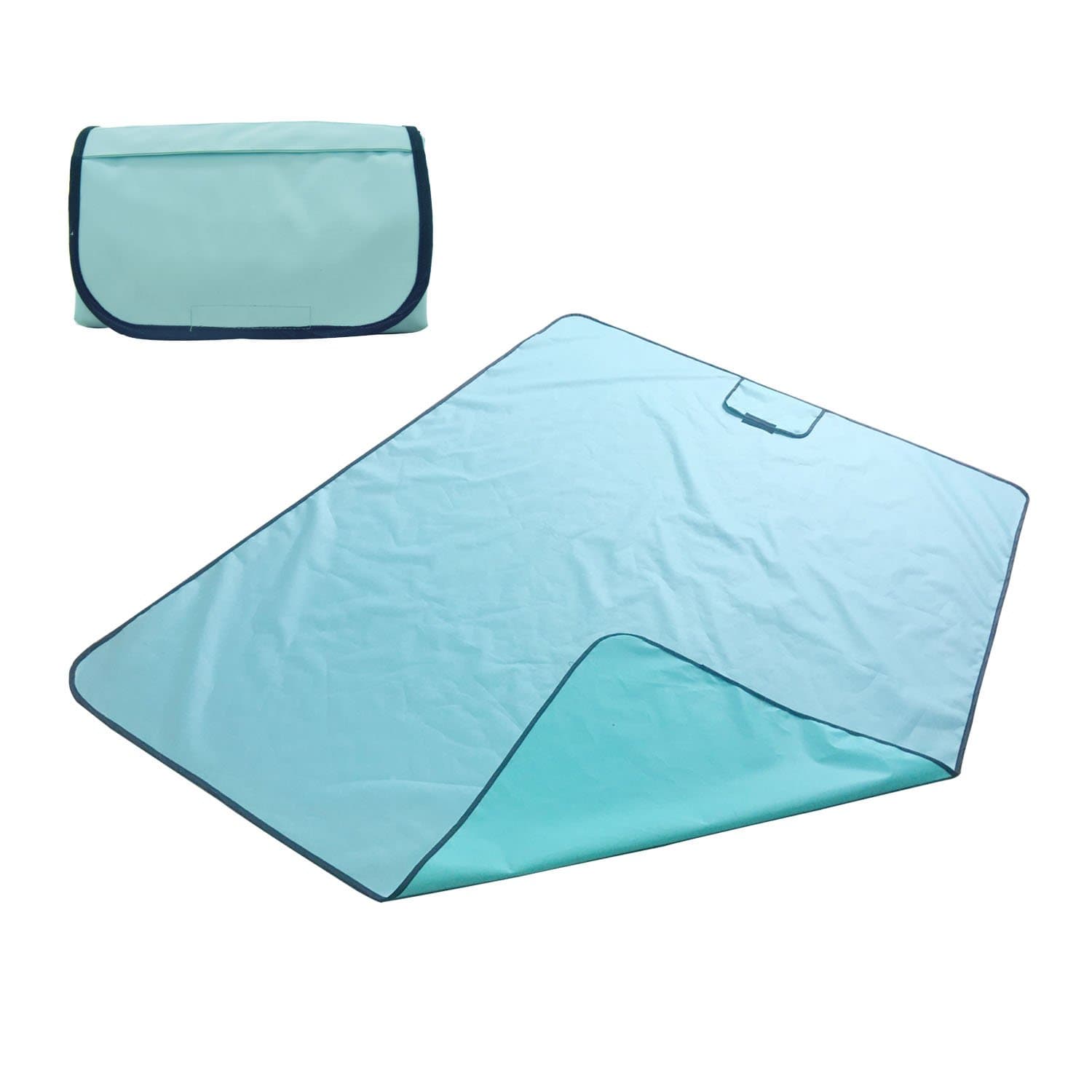 ShadeRest Outdoor Waterproof Picnic Blanket Sand Proof Beach Blanket,Blue