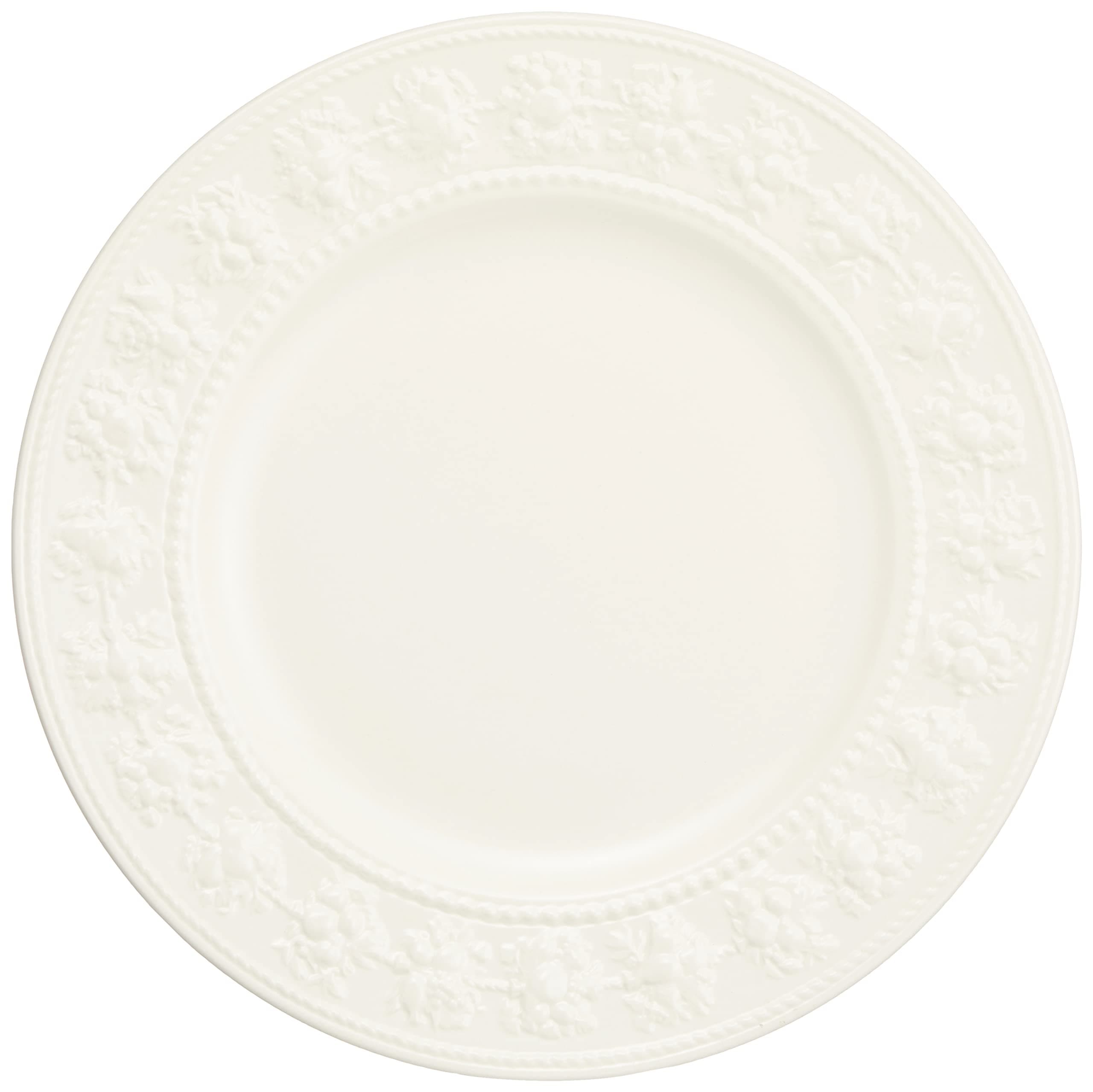 Wedgwood [Officially Imported Product] Wedgwood Festivity Plate Dish, 10.6 inches (27 cm), Ivory, Wedding Gift, Present 58951101041