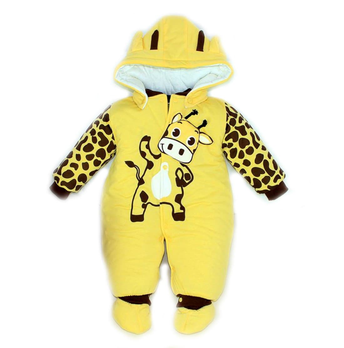 SOPO Giraffe Baby Boy Girl Winter Romper Christmas Newborn Winter Clothes 0-18m
