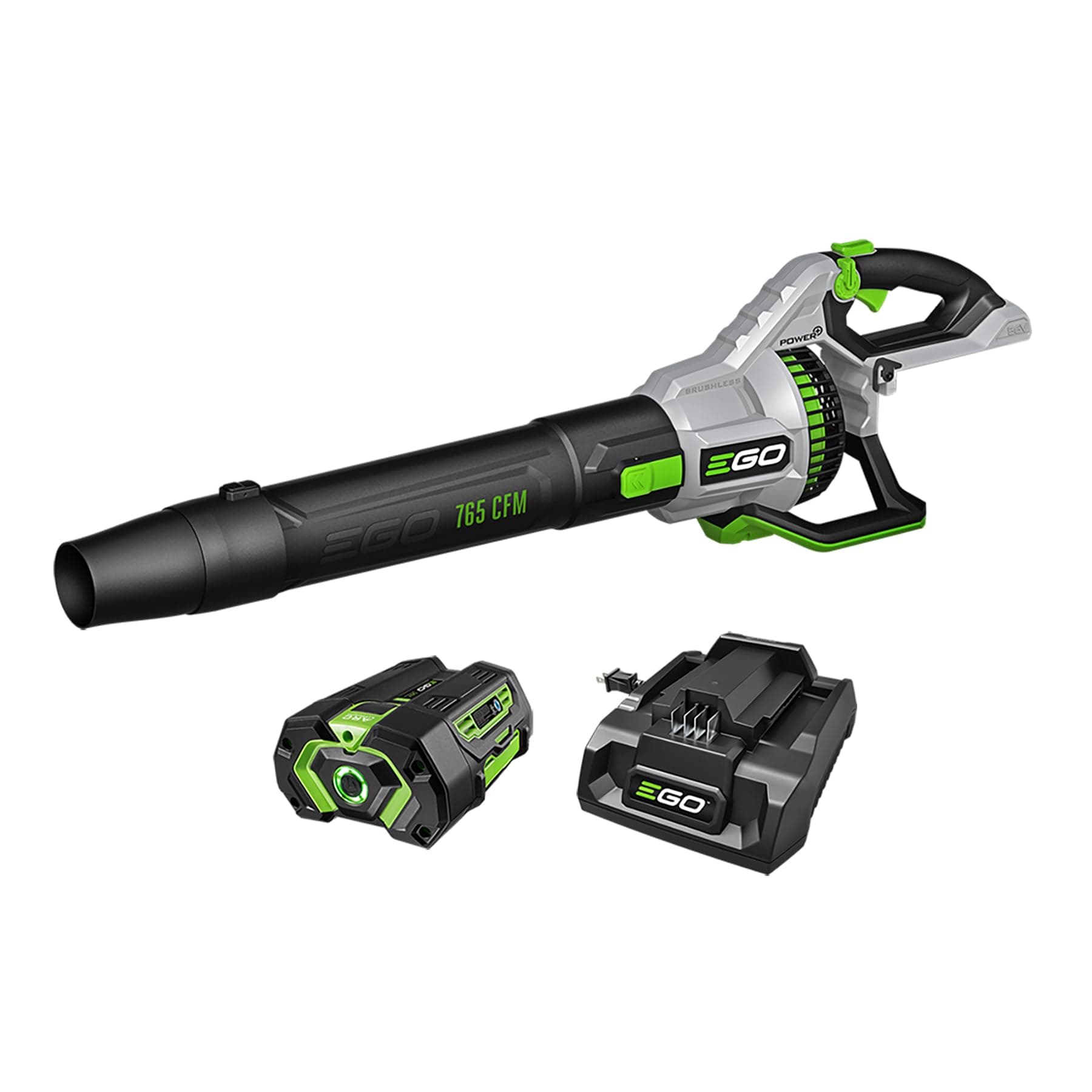 EGO Power+ LB7654 765 CFM Variable-Speed 56-Volt Lithium-ion Cordless Leaf Blower 5.0Ah Battery and Charger Included, Black