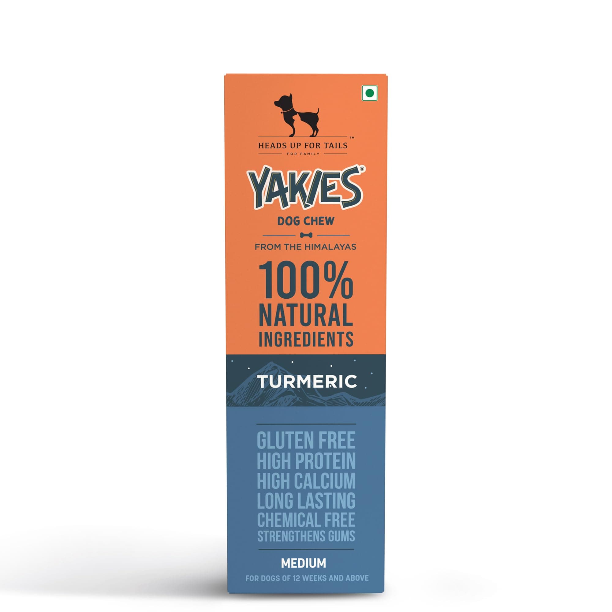 - Yakies by HUFT 100% Natural & Vegetarian Turmeric Chew Bone for Dogs, Medium (55 g) | Healthy Dental Chew | Long-Lasting, Grain-Free Dog Treat for All Breeds