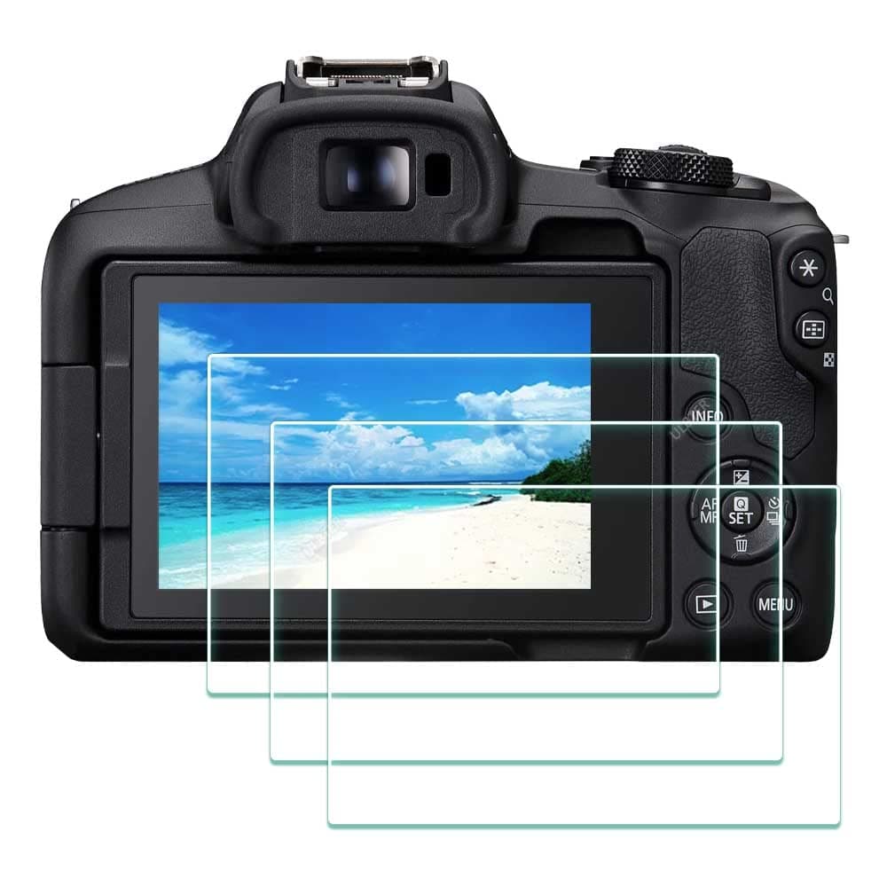 Screen Protector for Canon EOS R50 EOSR50 Camera 9H Tempered Glass Edge to Edge Protection,Anti-Scrach Anti-Fingerprint Anti-Bubble [3 Pieces]