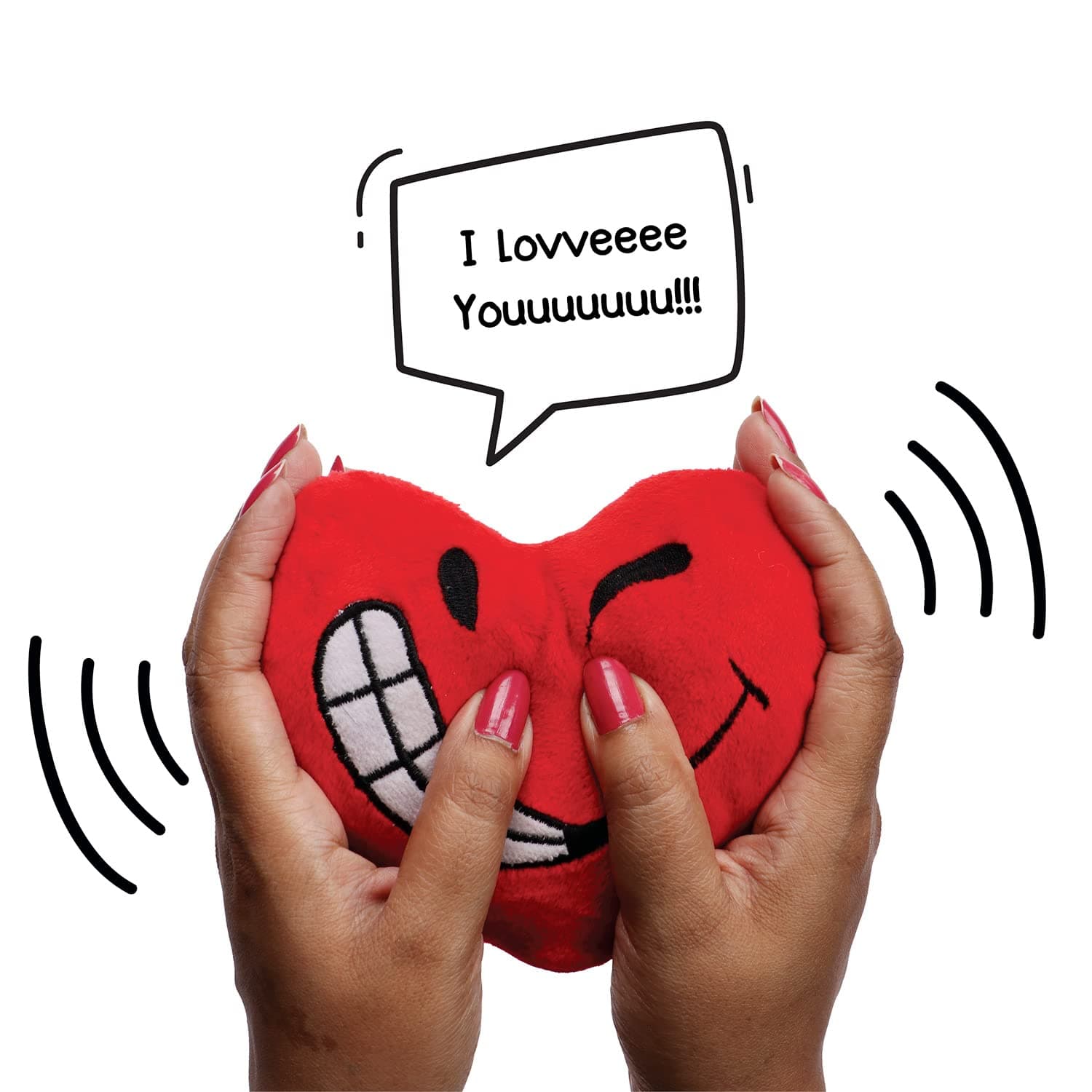 Heart Cushion Toy with Voice Recording - Best Gift for BF/GF/Husband/Wife/Fiance on Birthday/Anniversary/Valentines Day