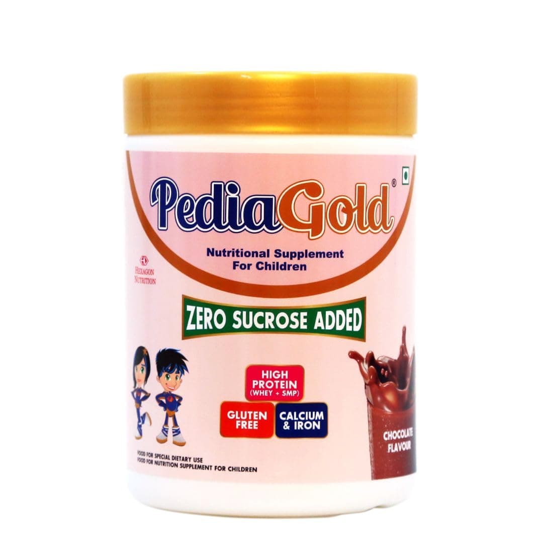 PEDIAGOLDSucrose Free Nutrition For Children- Premium Chocolate Powder- 400g
