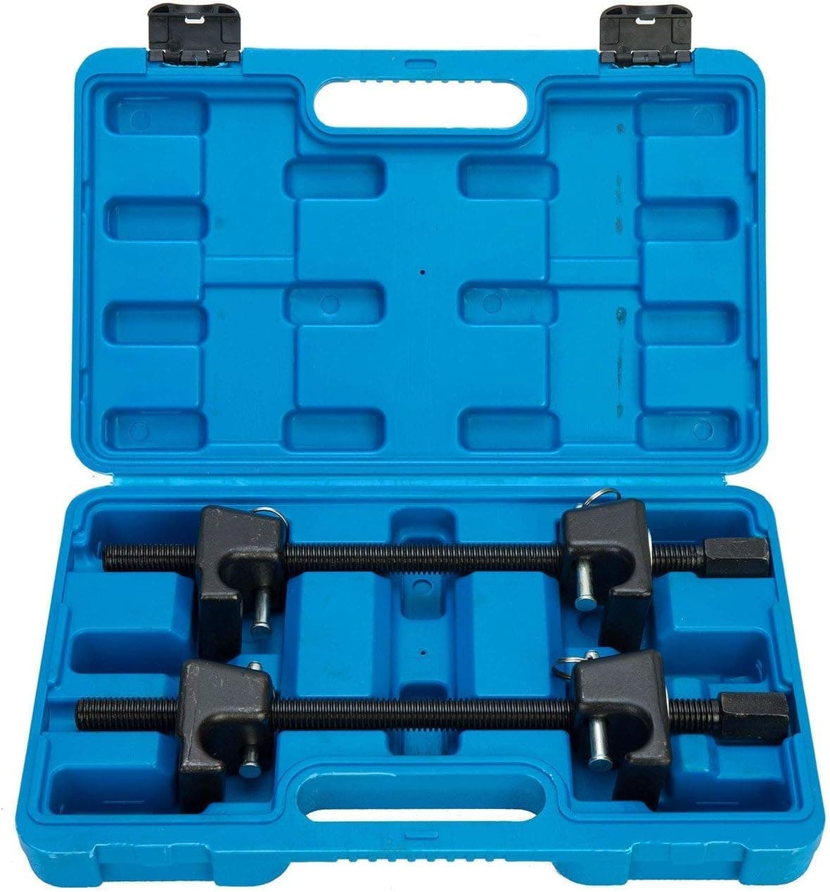 FreeTec 2pc Coil Spring Compressor For MacPherson Struts Shock Absorber Car Garage Tool (Blue)