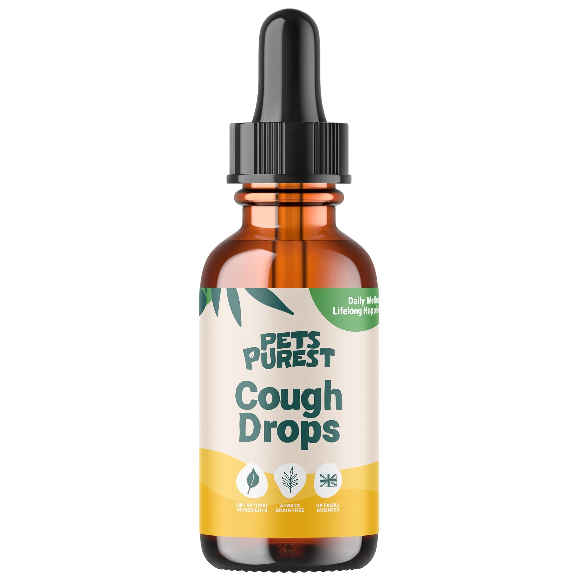 Cough Medicine for Dogs, Cats & Pets 30ml - 100% Natural Dry Cough Liquid Drops Remedy for Kennel Cough, Respiratory Tract Symptoms, Dry Nose, Sneezing & Barky Hacking