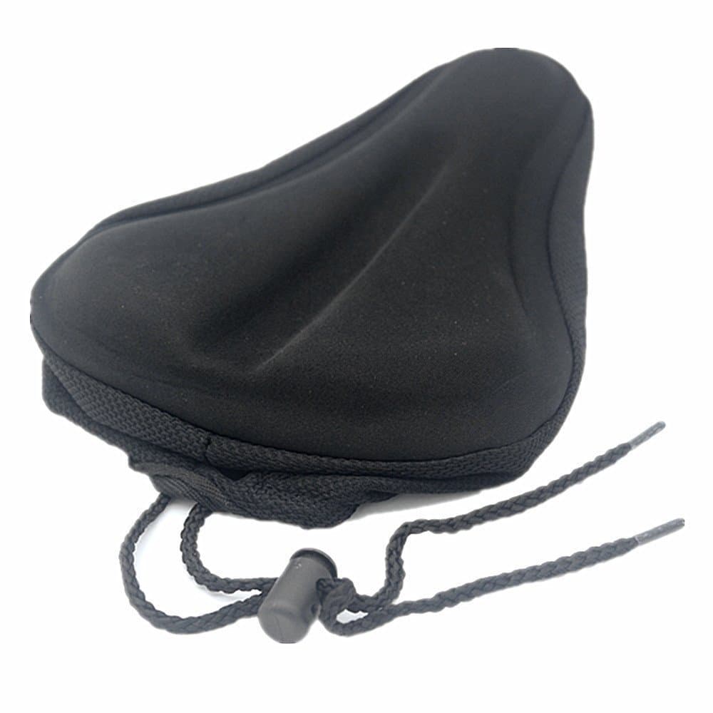 Bike Seat Cushion Soft Gel Breathable Kids Seat Pad 9x6 inch for Most Kids (Pink)