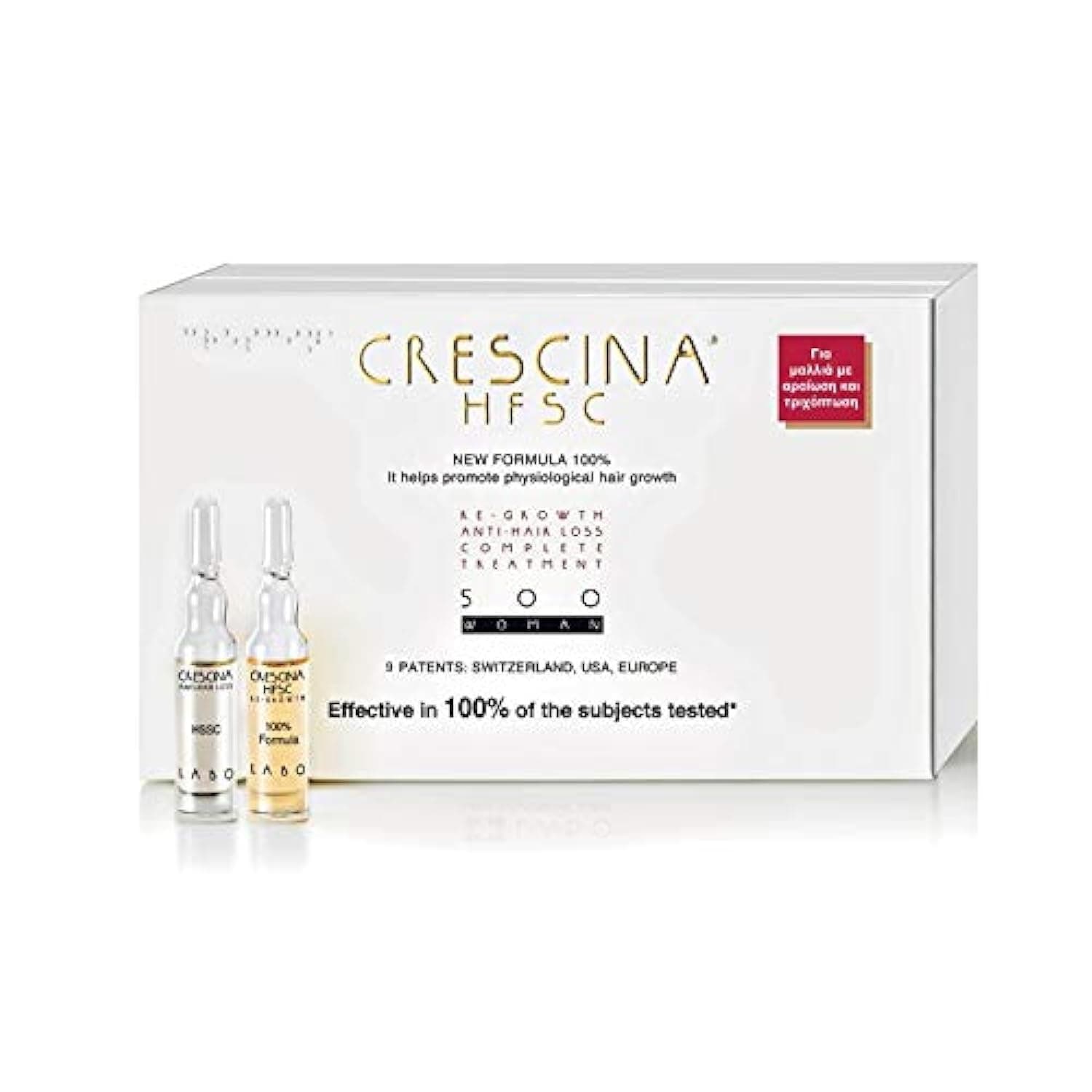 Crescina HFSC 100% Complete Treatment 500 Woman 10+10 amp