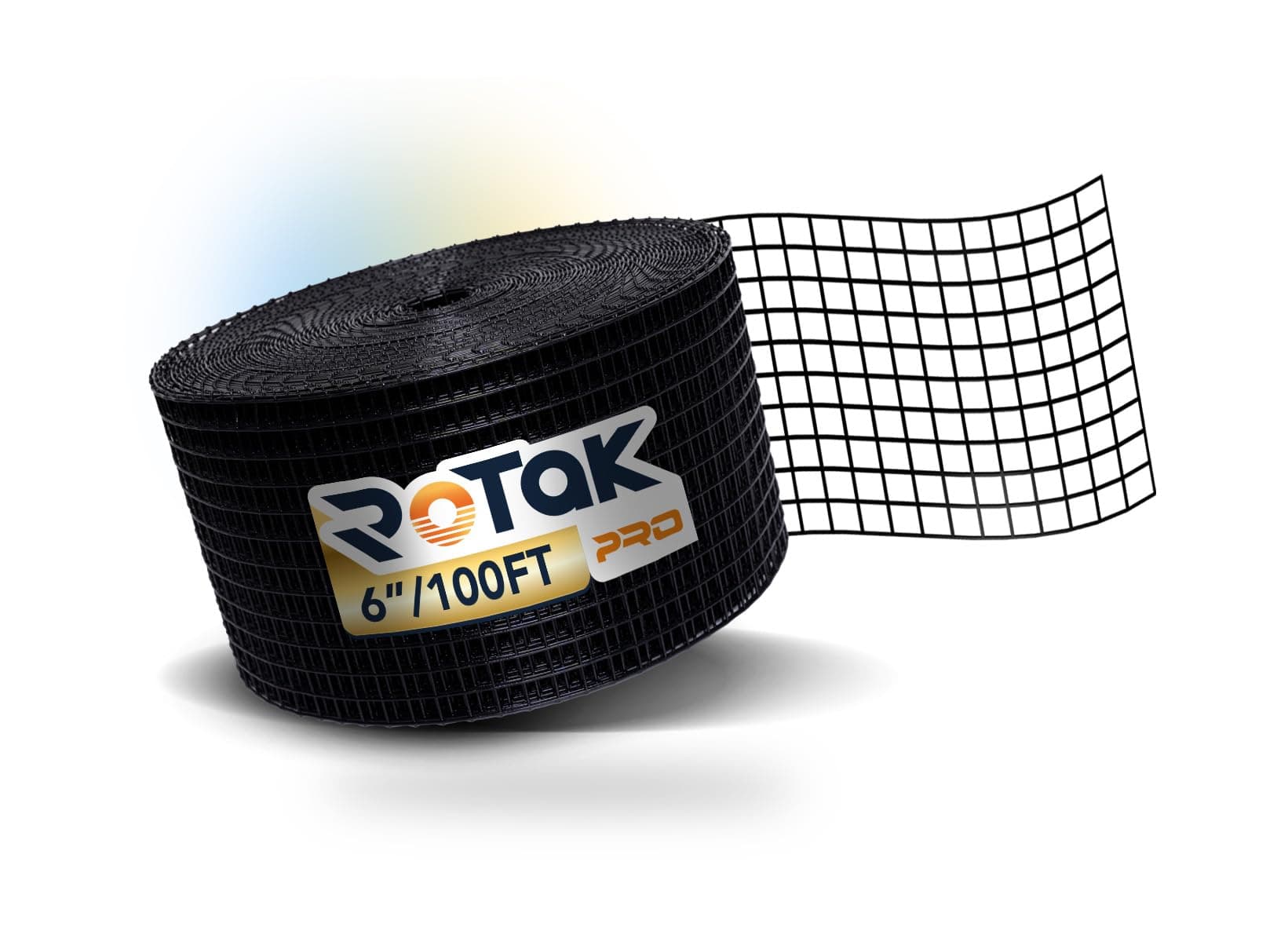 Rotak Critter Guard PRO - 6in x 100' Solar Panel Bird Prevention Roll Kit - Heavy Duty Galvanized Black PVC Coated ½ inch Wire Roll Mesh (6" x 100')