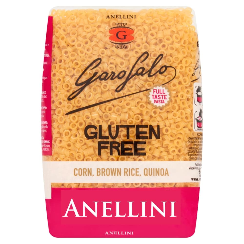 Gluten Free Anellini Small Soup Pasta, 400g - Suitable for Coeliac and Vegan Diets (Pack of 1)