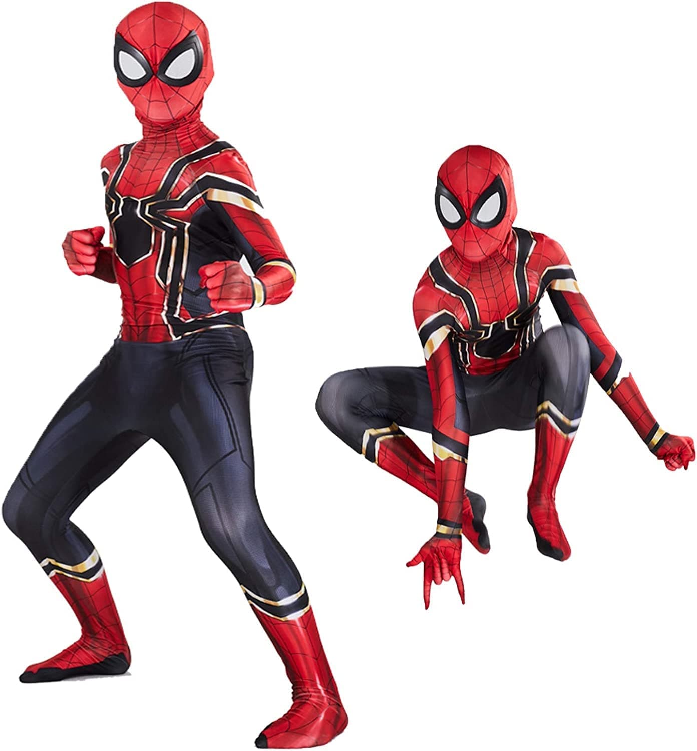 Kids Halloween Costume Compatible Superhero Costume Suits Kids Party Cosplay Best Gifts（Kids-M-6T）