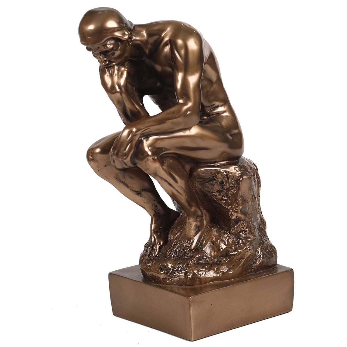 Magicsculp-The Thinker Statue in Premium Cold Cast Bronze- 12-Inch Museum Grade Collectible Figurine-(Large-Decoration)