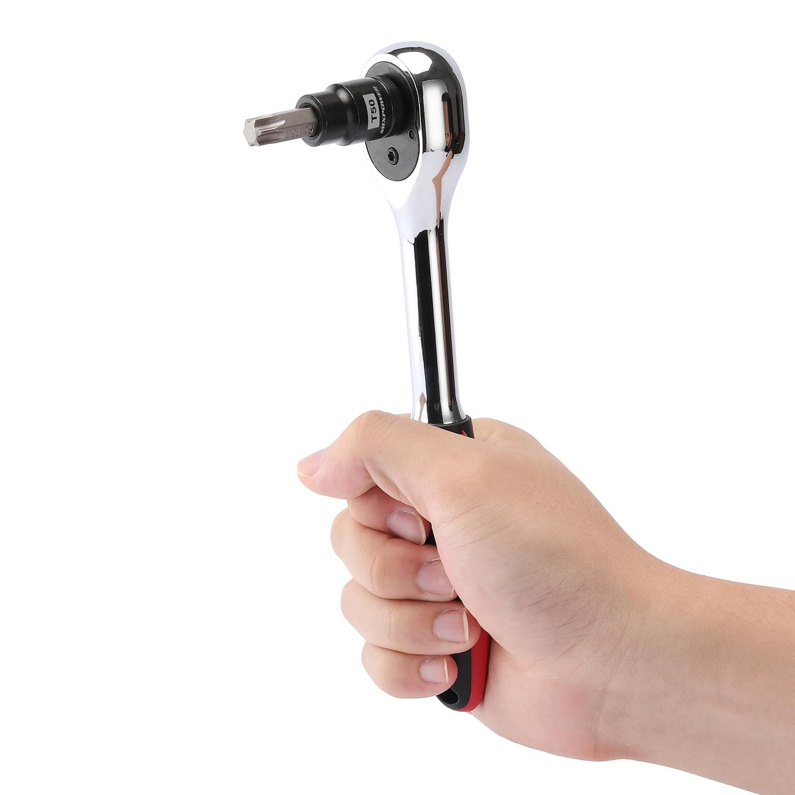 MIXPOWER 25 Piece Torx Bit Socket and Female External Socket Set, 13 Star Socket Bits (T8- T60)& 12 Female E-Torx Sockets (E4-E22), Professional Grade Auto & Motorcycle Mechanic Socket Set