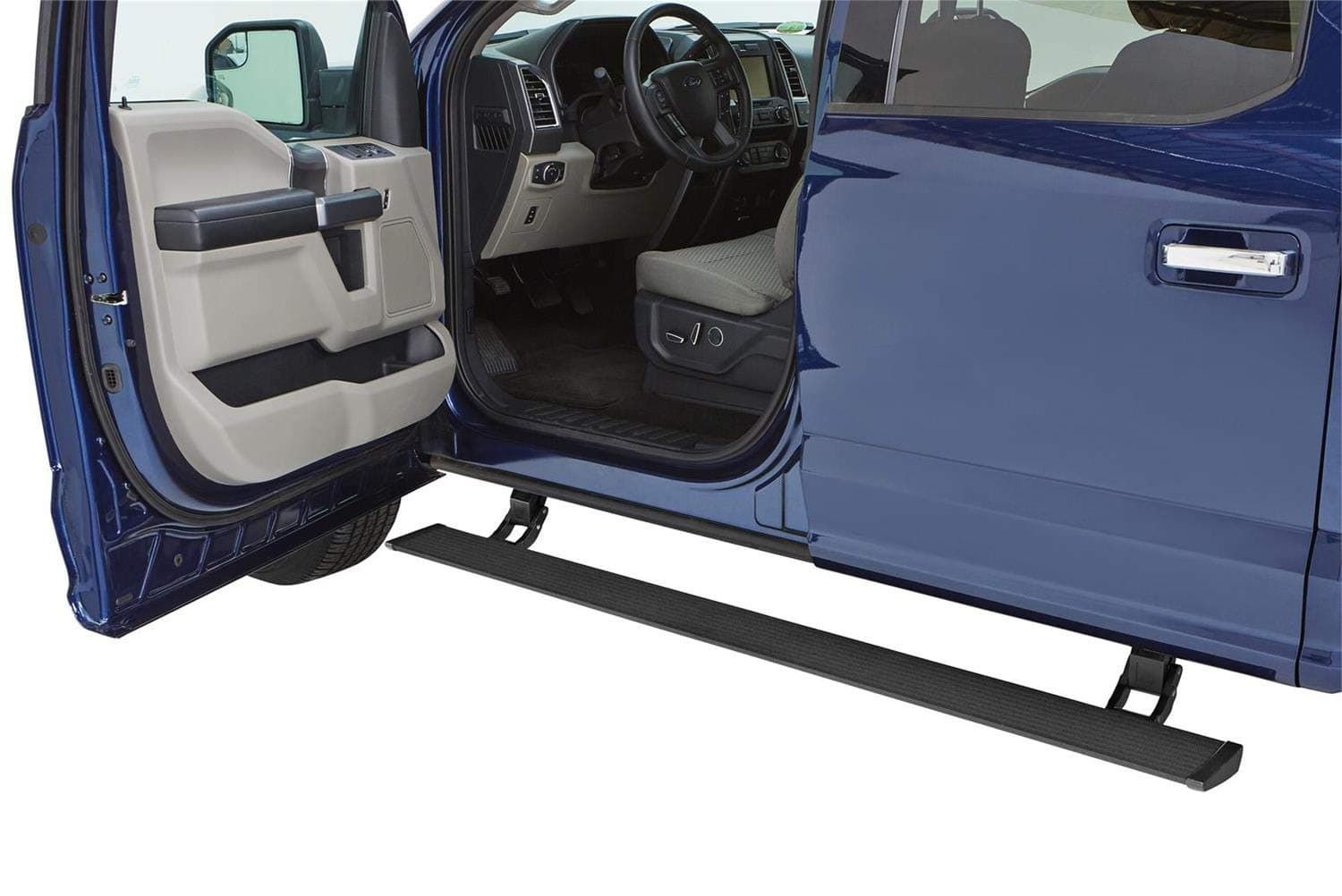 Bestop 7565015 PowerBoard NX Retractable Running Board Set for 2015-2018 Ford F-150 Supercrew/Crew Cab; 2018 F-250/F-350/F-450 Crew Cab