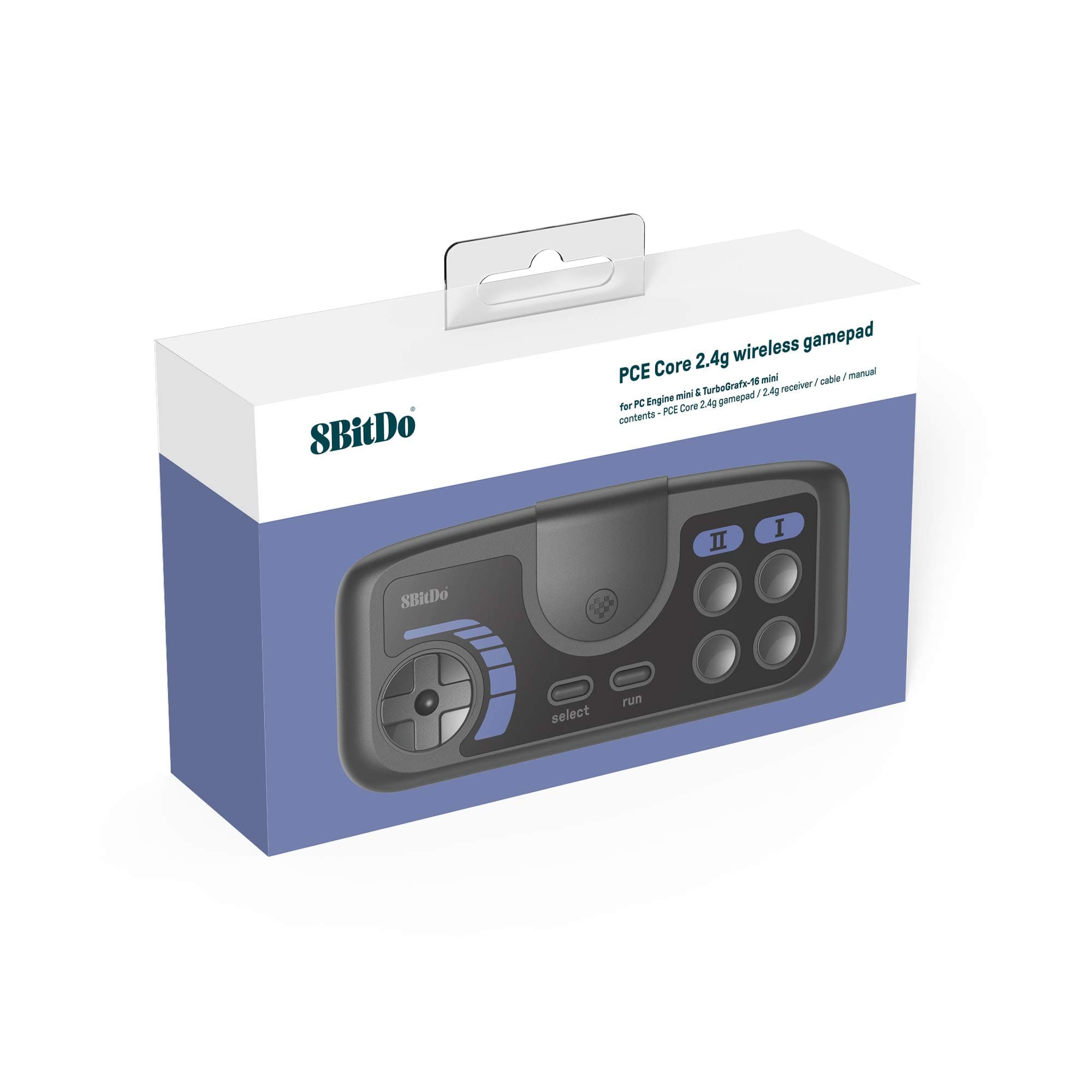 8Bitdo Pce Core 2.4G Wireless Gamepad for PC Engine Mini, PC Engine Coregrafx Mini, Turbografx-16 Mini & Nintendo Switch (Pce Core Edition) (Nintendo Switch)