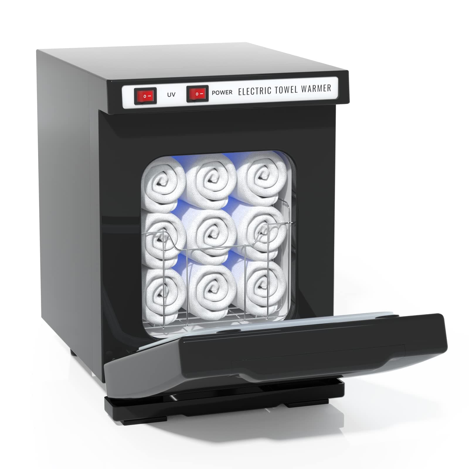 Hot Towel Warmer for Spa, Thermostatic Towel Heater, 2-in-1 Professional Mini Towel Warmer, Beauty Salon and Spa Towel Warmers for Facial.(5.5L-Black)