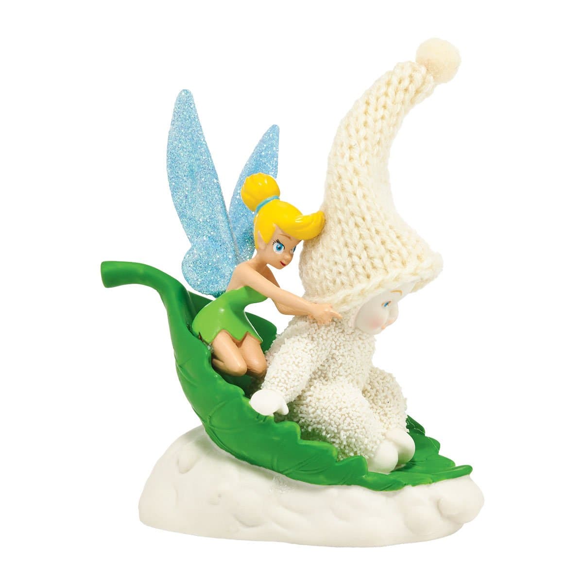 Department 56 Snowbabies Guest Collection Tinkerbell Sledding Figurine, 4 inch