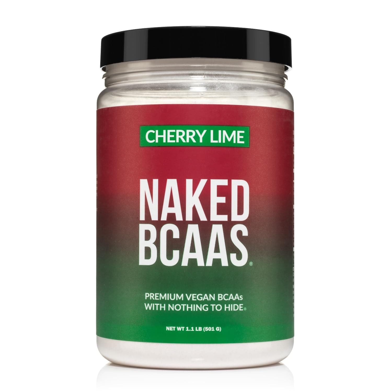 NAKED Cherry Lime BCAAs Amino Acids Powder, 100% Pure 2:1:1 Formula, Vegan Branched Chain Amino Acids, Instantized All Natural BCAA Powder Supplement - 501 Grams, 34 Servings