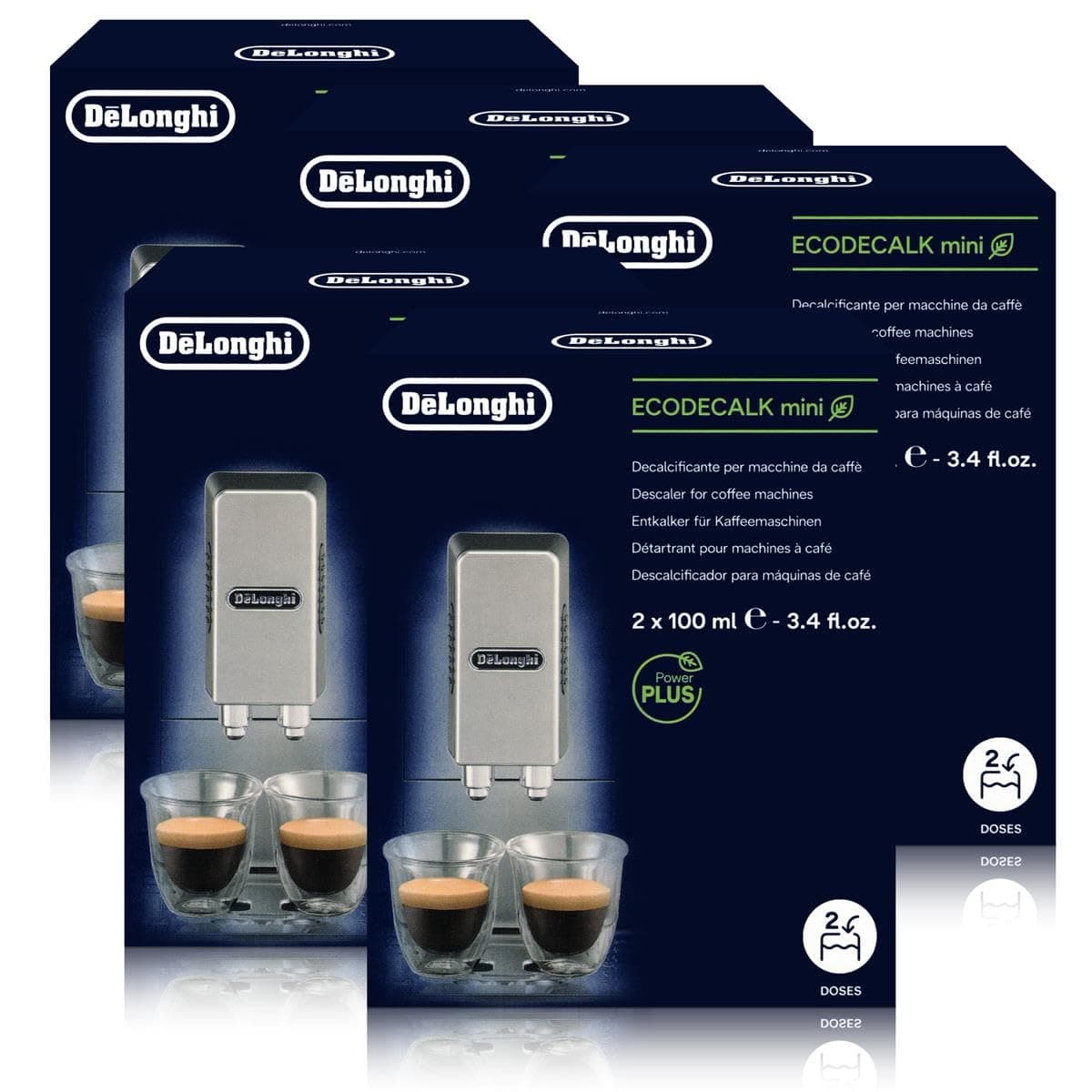 DeLonghi decalcifier EcoDecalk, mini value pack,10x 100 ml, suitable for fully automated coffee machines, no: 5513292821 Nokalk.