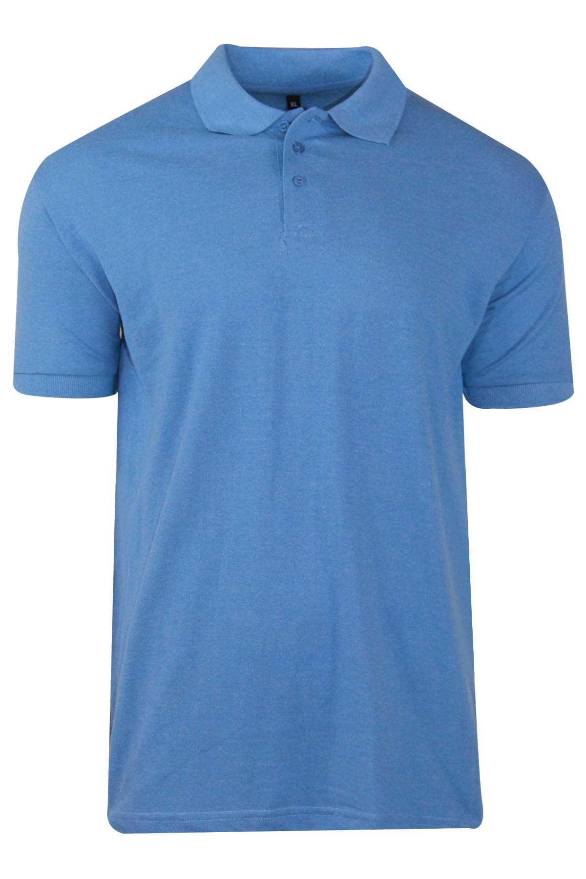 New Mens Polo Shirt Cotton Short Sleeves Pique Casual Work Plain Top T-Shirt SI120