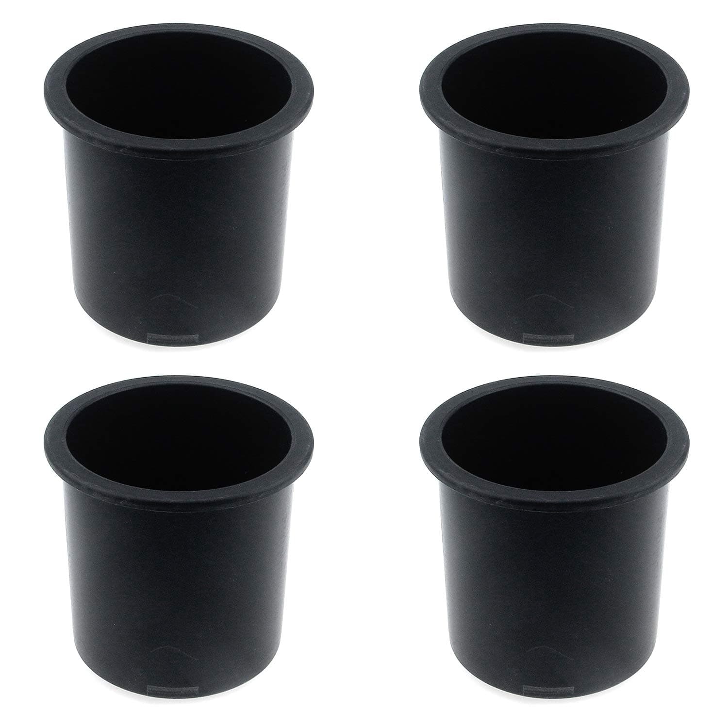 Quluxe Sofa Cup Holder, The Ultimate Anti-Spill Couch Coaster Holder Plastic Drink Holder for Your Sofa or Car - Black (Pack of 4)